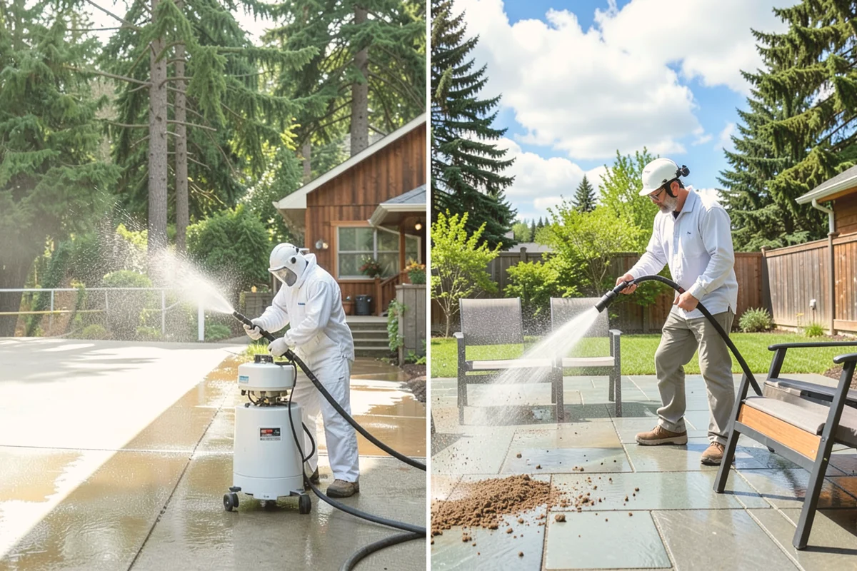 Holiday Cleanup Washing in Milton, King County, WA - Prioritize entry paths, porches, and hosting areas with the client