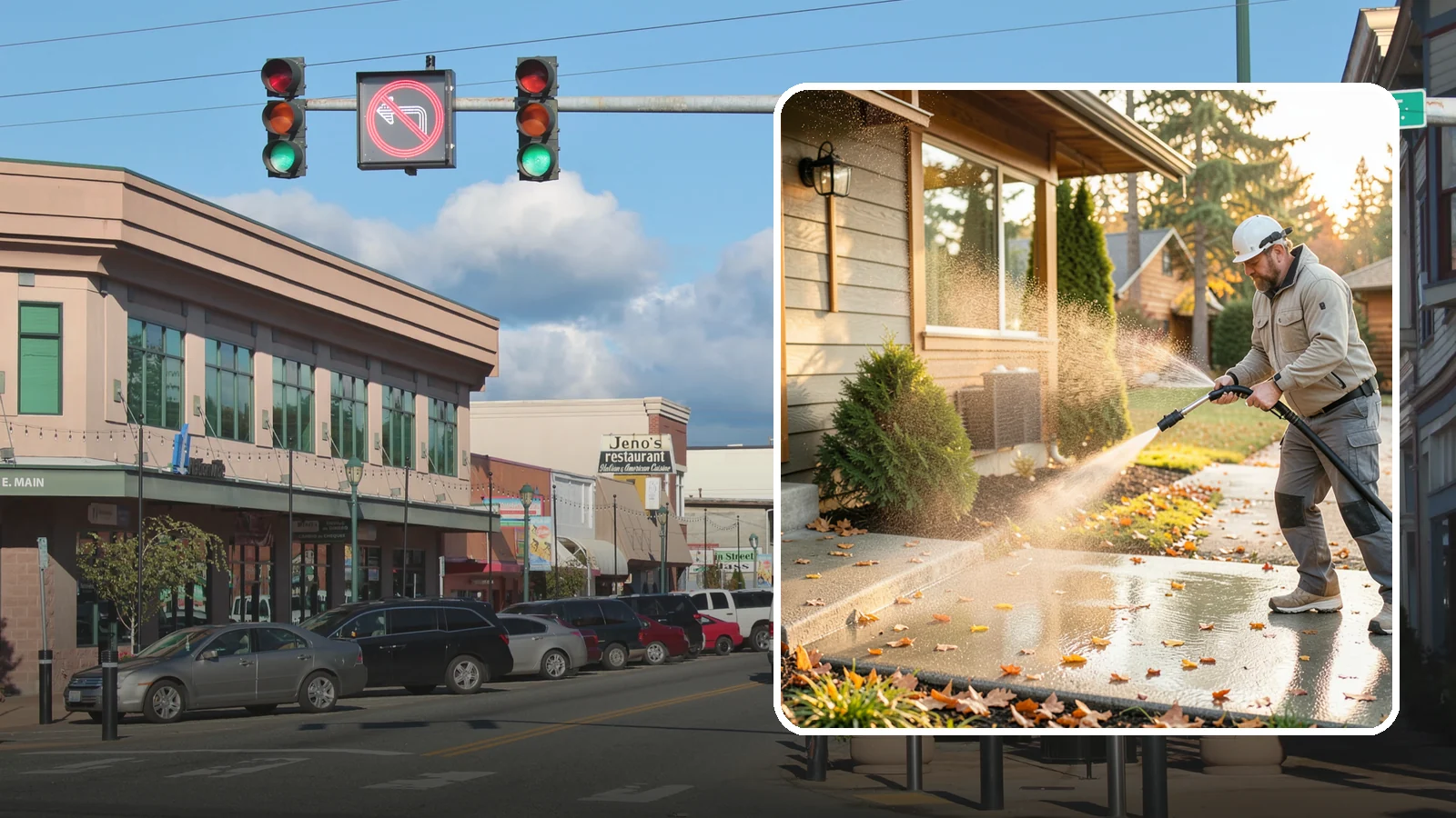 Holiday Cleanup Washing in Monroe, Snohomish County, WA - Holiday cleanup washing gets your home guest-ready by clearing grime from entrances, walkways, and gathering areas before the...