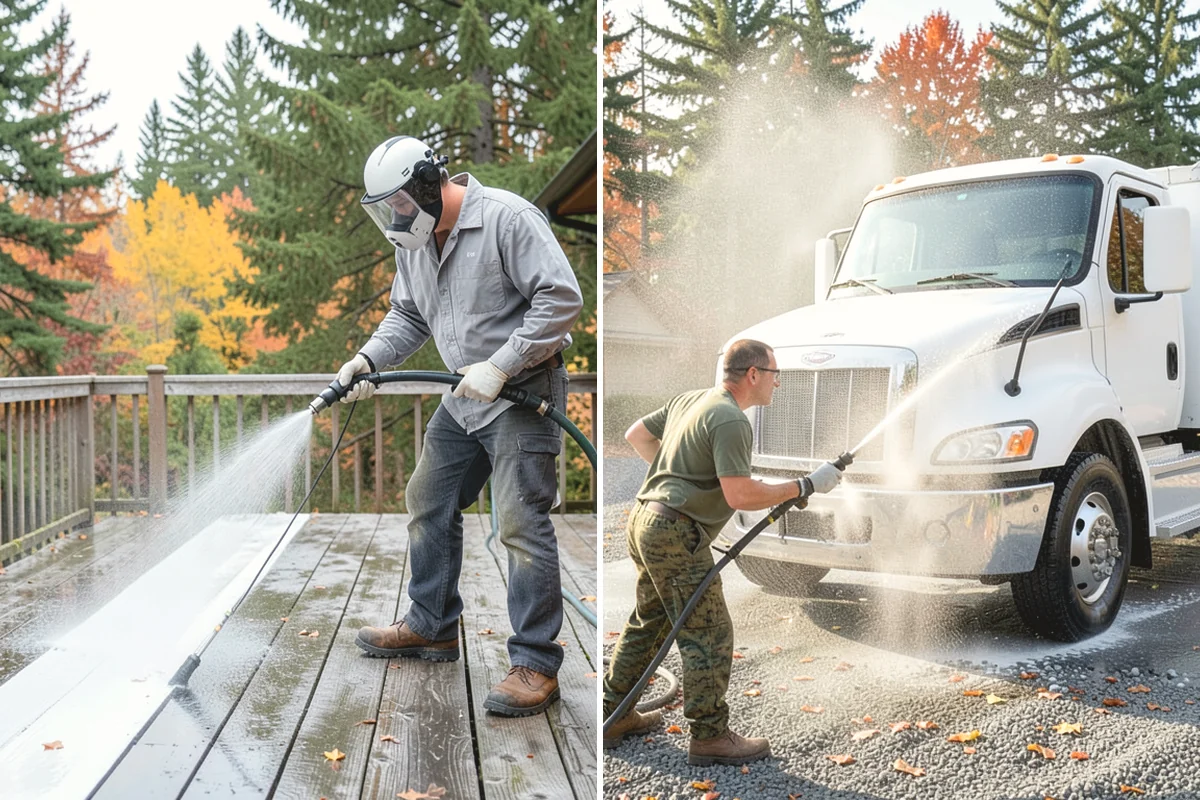Holiday Cleanup Washing in Monroe, Snohomish County, WA - Prioritize entry paths, porches, and hosting areas with the client