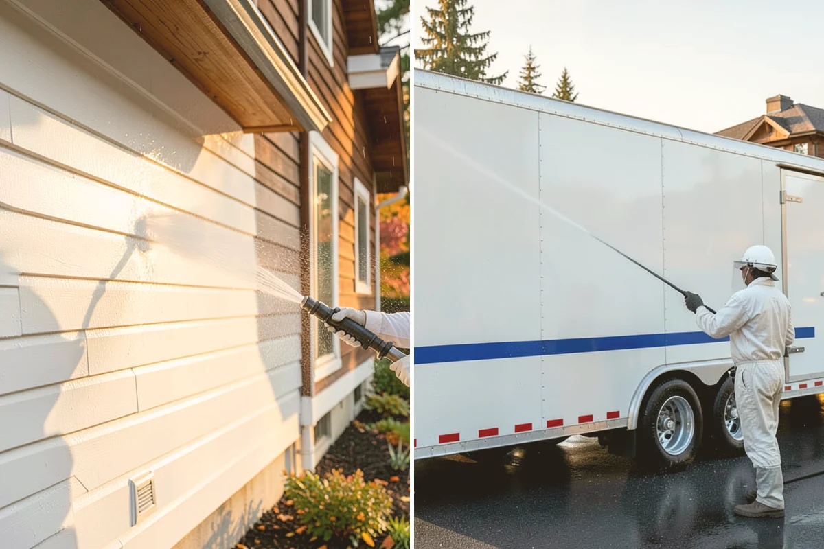 Holiday Cleanup Washing in Mount Vernon, Skagit County, WA - Prioritize entry paths, porches, and hosting areas with the client