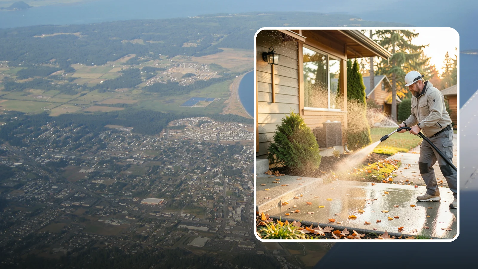 Holiday Cleanup Washing in Oak Harbor, Island County, WA - Holiday cleanup washing gets your home guest-ready by clearing grime from entrances, walkways, and gathering areas before the...
