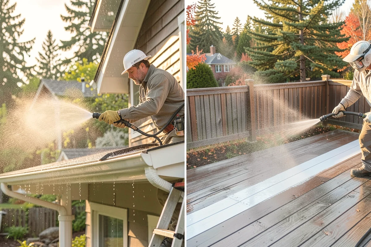 Holiday Cleanup Washing in Oak Harbor, Island County, WA - Prioritize entry paths, porches, and hosting areas with the client
