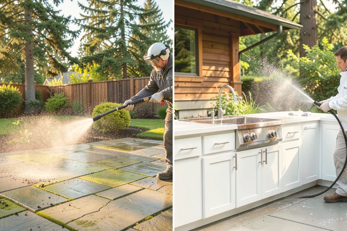 Holiday Cleanup Washing in Orting, Pierce County, WA - Prioritize entry paths, porches, and hosting areas with the client