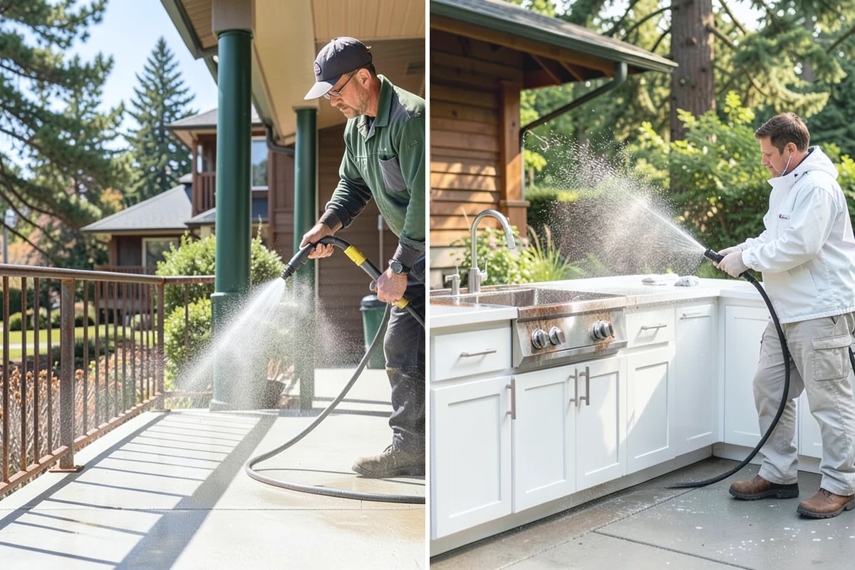 Holiday Cleanup Washing in Redmond, King County, WA - Prioritize entry paths, porches, and hosting areas with the client