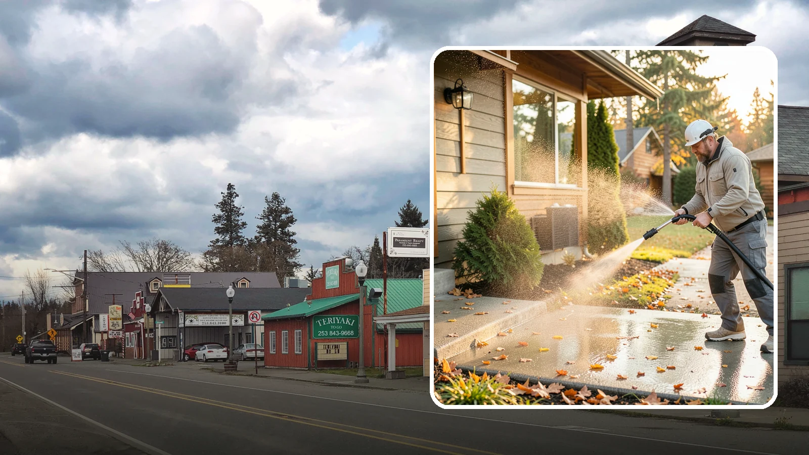 Holiday Cleanup Washing in Roy, Pierce County, WA - Holiday cleanup washing gets your home guest-ready by clearing grime from entrances, walkways, and gathering areas before the...