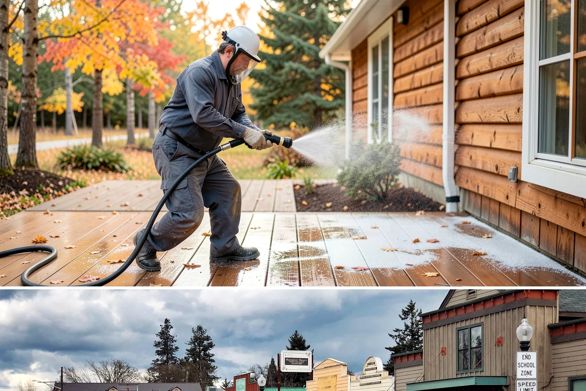 Holiday Cleanup Washing in Roy, Pierce County, WA - Late November through December, timed a week or two ahead of your gatherings so surfaces stay clean for guests.