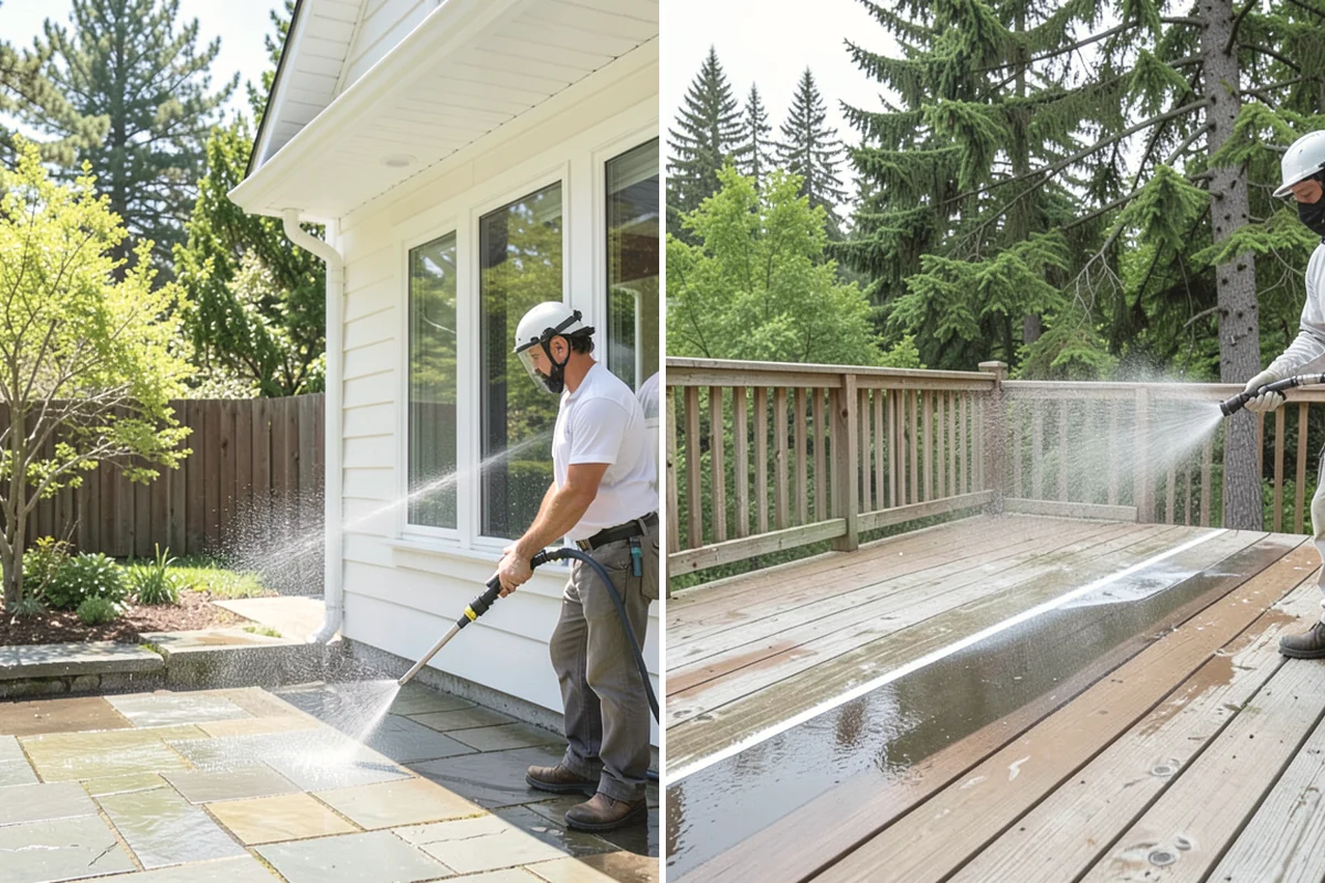 Holiday Cleanup Washing in Ruston, Pierce County, WA - Prioritize entry paths, porches, and hosting areas with the client