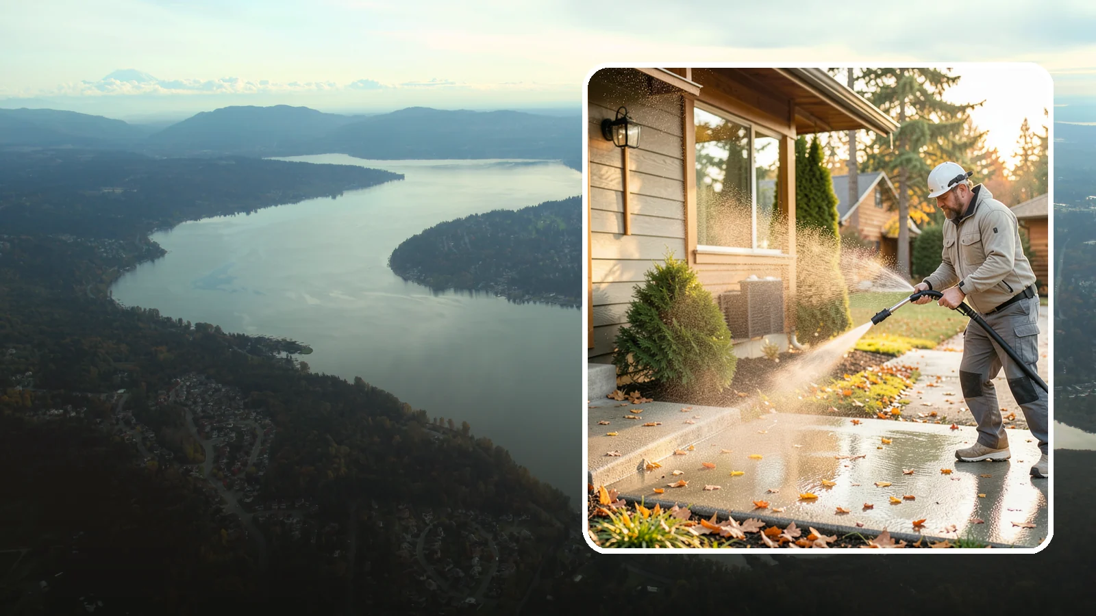 Holiday Cleanup Washing in Sammamish, King County, WA - Holiday cleanup washing gets your home guest-ready by clearing grime from entrances, walkways, and gathering areas before the...