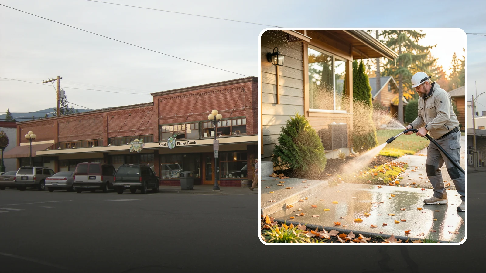 Holiday Cleanup Washing in Sedro-Woolley, Skagit County, WA - Holiday cleanup washing gets your home guest-ready by clearing grime from entrances, walkways, and gathering areas before the...
