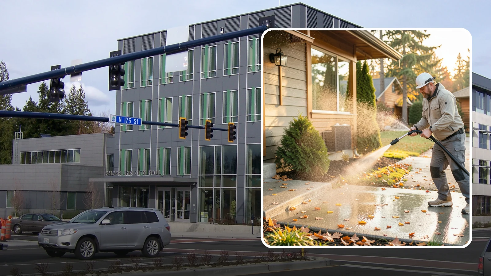 Holiday Cleanup Washing in Shoreline, King County, WA - Holiday cleanup washing gets your home guest-ready by clearing grime from entrances, walkways, and gathering areas before the...