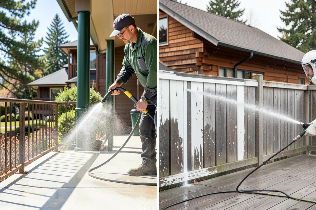 Holiday Cleanup Washing in Shoreline, King County, WA - Prioritize entry paths, porches, and hosting areas with the client