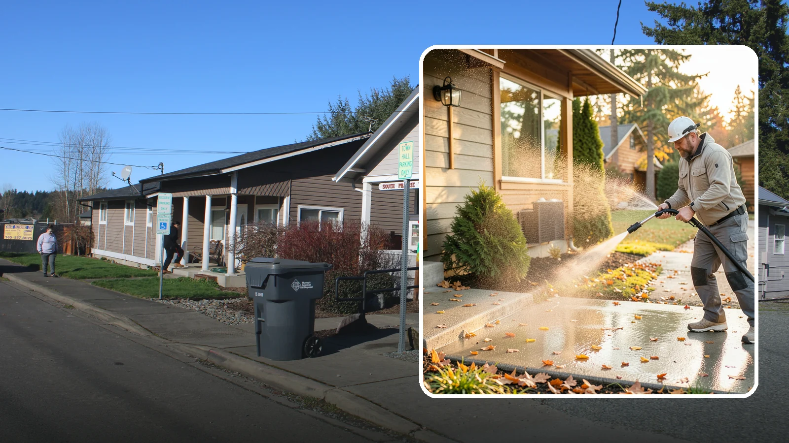 Holiday Cleanup Washing in South Prairie, Pierce County, WA - Holiday cleanup washing gets your home guest-ready by clearing grime from entrances, walkways, and gathering areas before the...