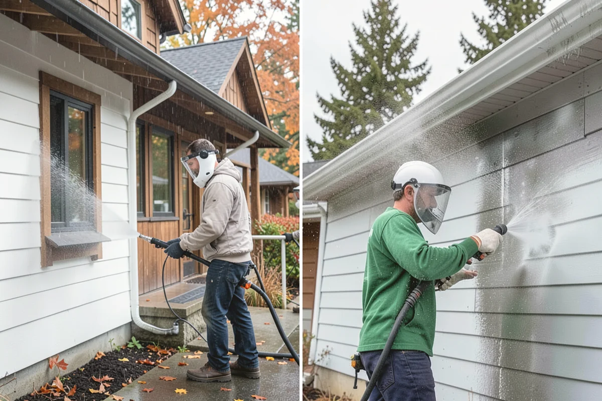 Holiday Cleanup Washing in Steilacoom, Pierce County, WA - Prioritize entry paths, porches, and hosting areas with the client