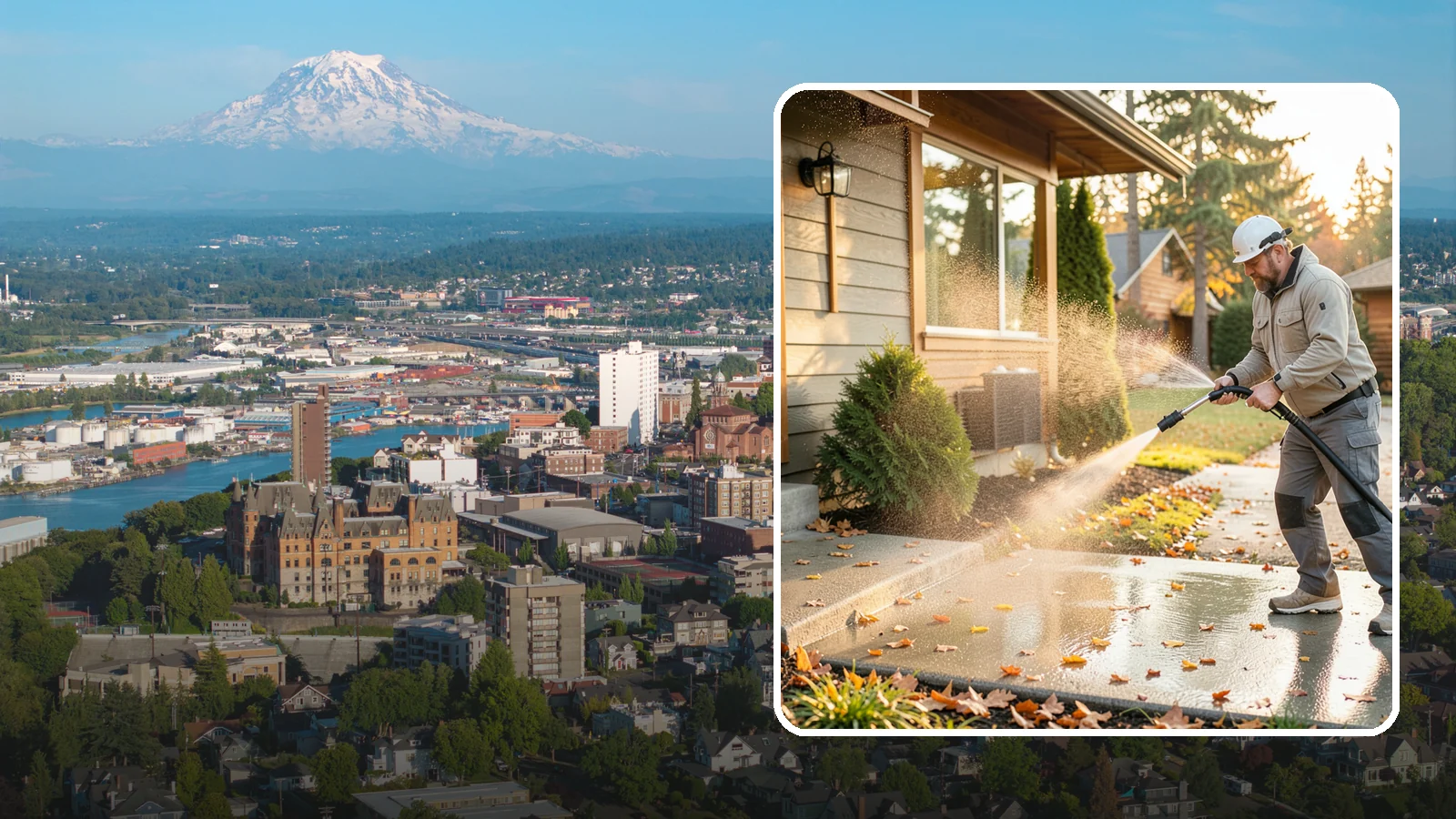Holiday Cleanup Washing in Tacoma, Pierce County, WA - Holiday cleanup washing gets your home guest-ready by clearing grime from entrances, walkways, and gathering areas before the...