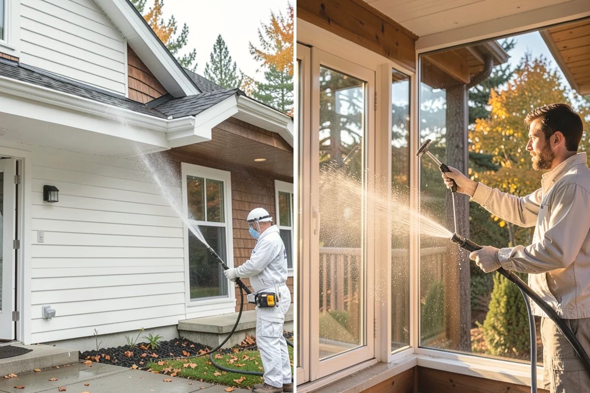 Holiday Cleanup Washing in University Place, Pierce County, WA - Prioritize entry paths, porches, and hosting areas with the client