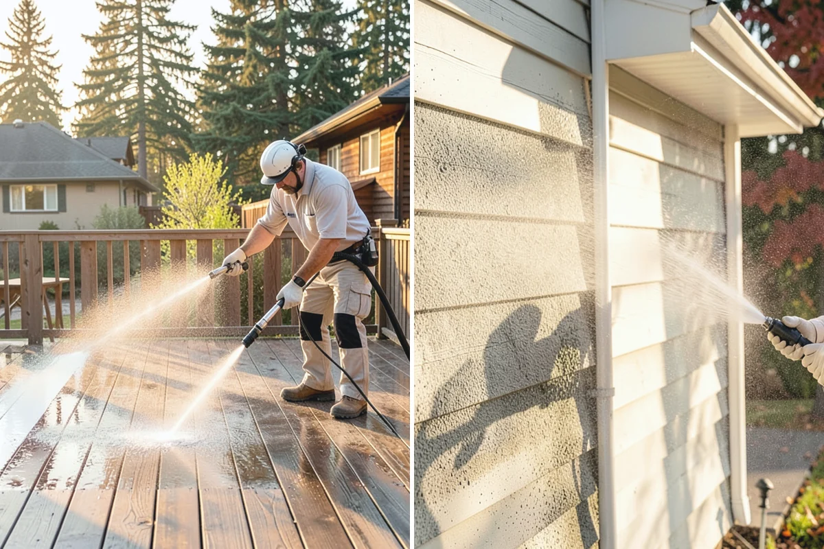 Holiday Cleanup Washing in Wilkeson, Pierce County, WA - Prioritize entry paths, porches, and hosting areas with the client