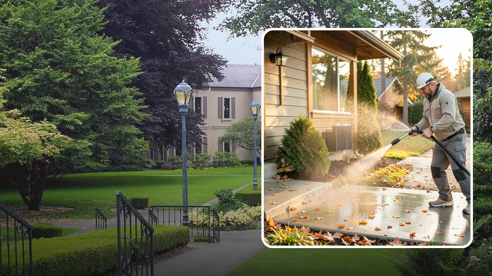 Holiday Cleanup Washing in Woodinville, King County, WA - Holiday cleanup washing gets your home guest-ready by clearing grime from entrances, walkways, and gathering areas before the...