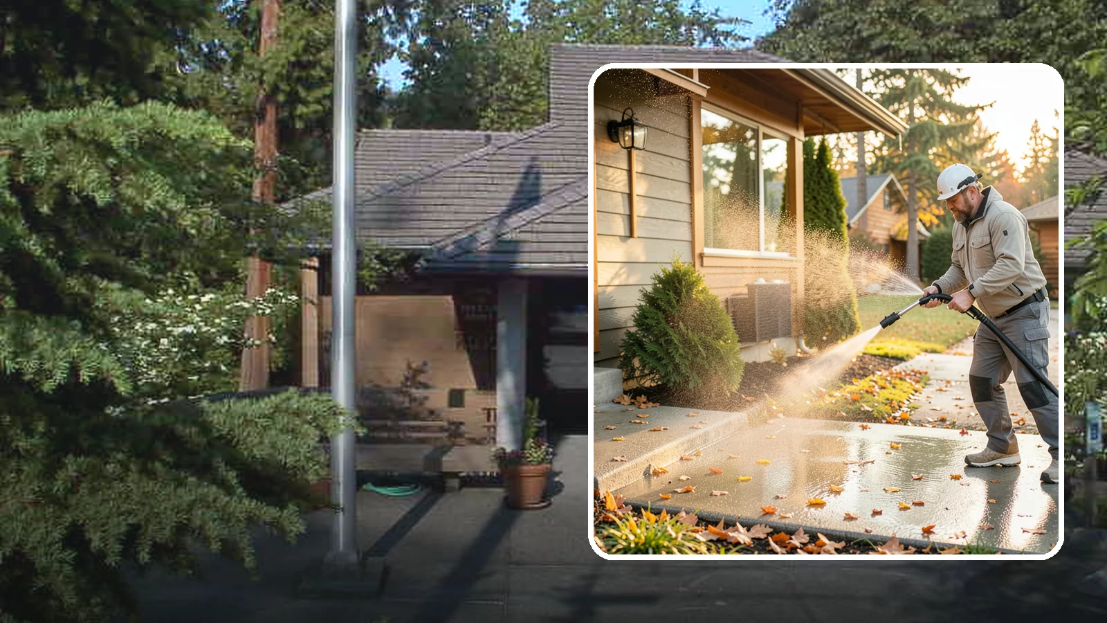 Holiday Cleanup Washing in Yarrow Point, King County, WA - Holiday cleanup washing gets your home guest-ready by clearing grime from entrances, walkways, and gathering areas before the...