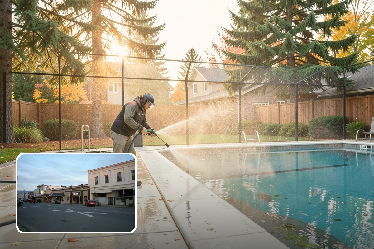 Hot Tub Cleaning in Burlington, Skagit County, WA - Removes mildew from vinyl covers and cabinet panels