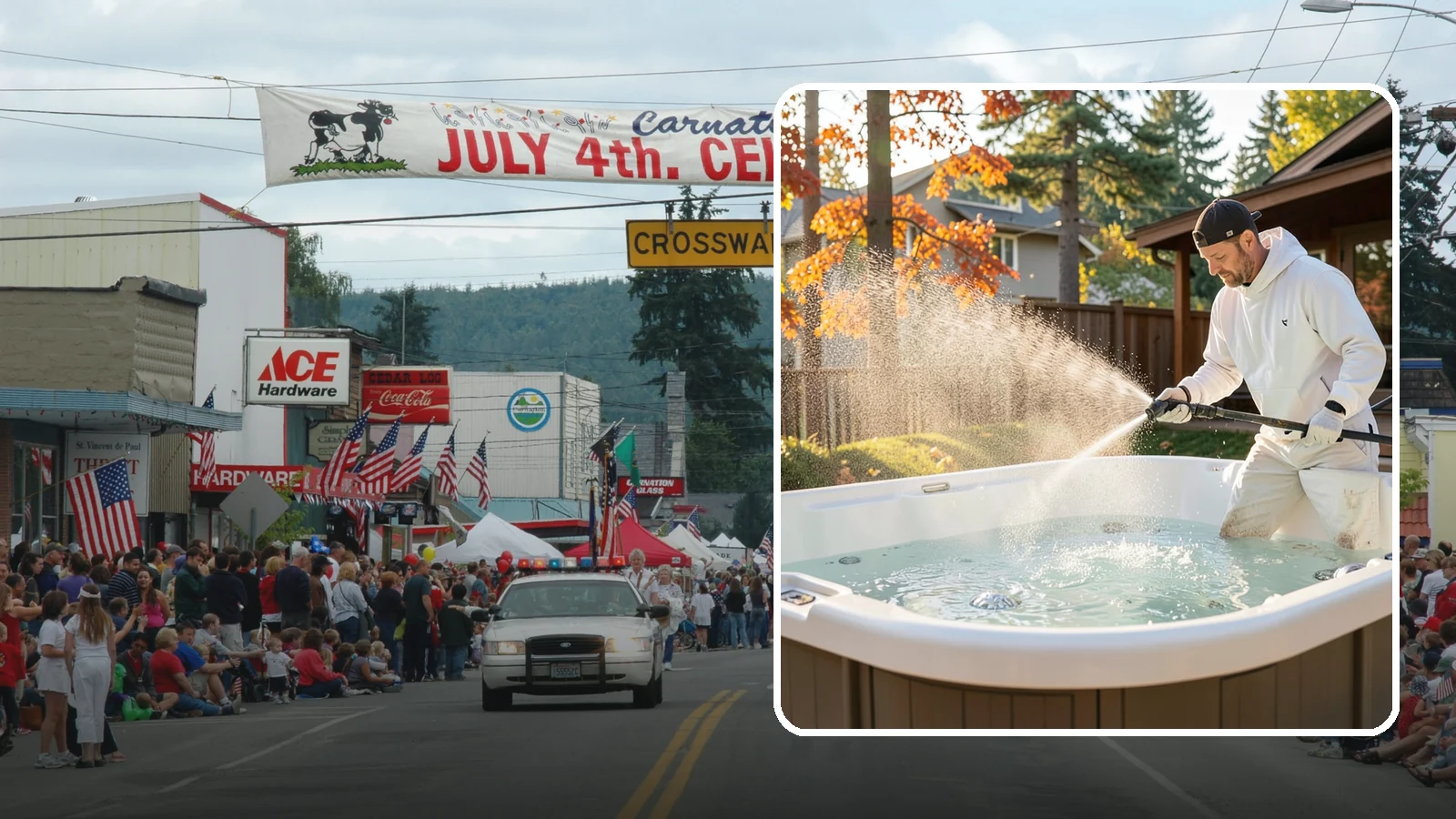 Hot Tub Cleaning in Carnation, King County, WA - We clean hot tub shells, covers, and cabinets so your spa stays inviting instead of growing a waterline of grime and mold.