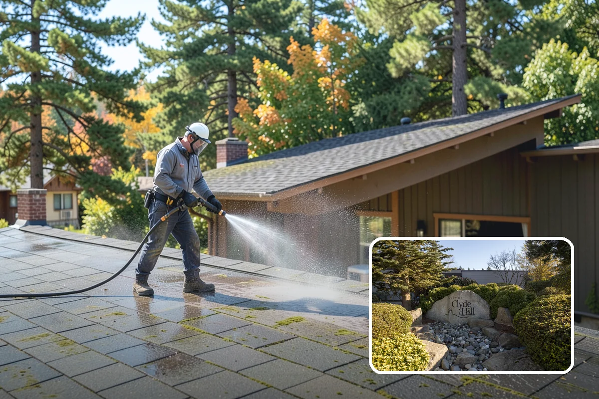 Hot Tub Cleaning in Clyde Hill, King County, WA - Removes mildew from vinyl covers and cabinet panels