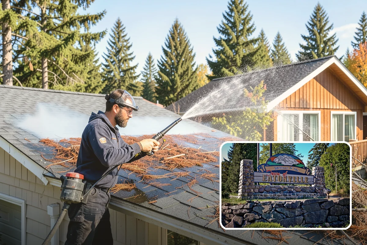 Hot Tub Cleaning in Eatonville, Pierce County, WA - Removes mildew from vinyl covers and cabinet panels