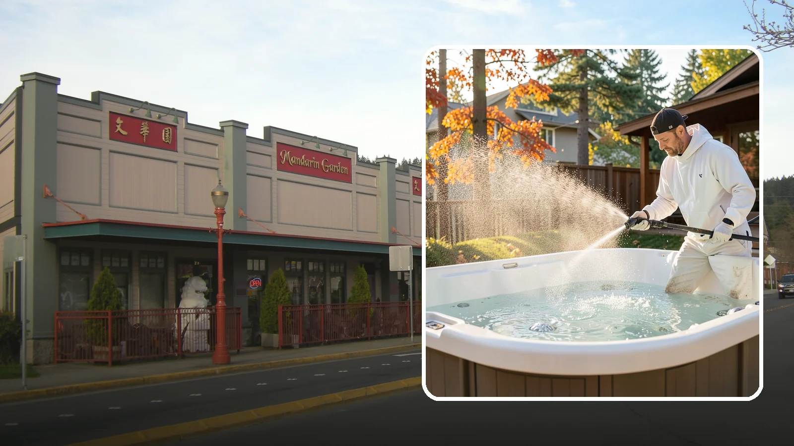 Hot Tub Cleaning in Issaquah, King County, WA - We clean hot tub shells, covers, and cabinets so your spa stays inviting instead of growing a waterline of grime and mold.