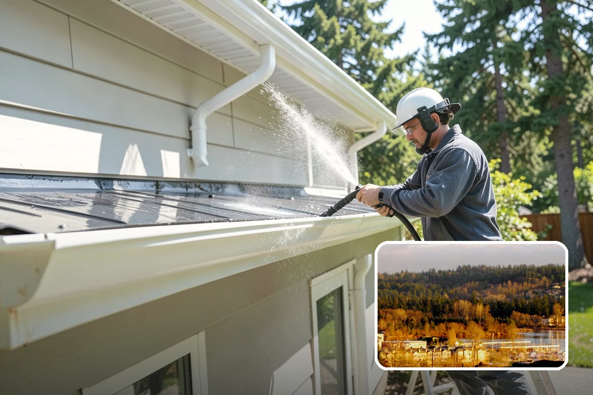 Hot Tub Cleaning in Kenmore, King County, WA - Removes mildew from vinyl covers and cabinet panels