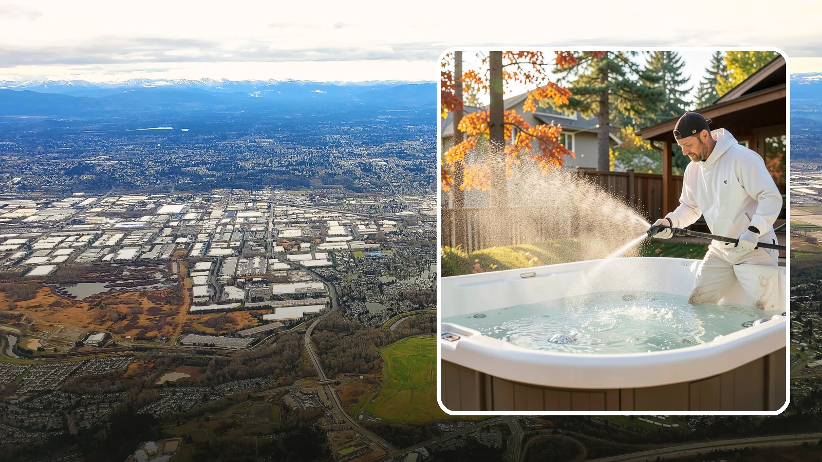 Hot Tub Cleaning in Kent, King County, WA - We clean hot tub shells, covers, and cabinets so your spa stays inviting instead of growing a waterline of grime and mold.