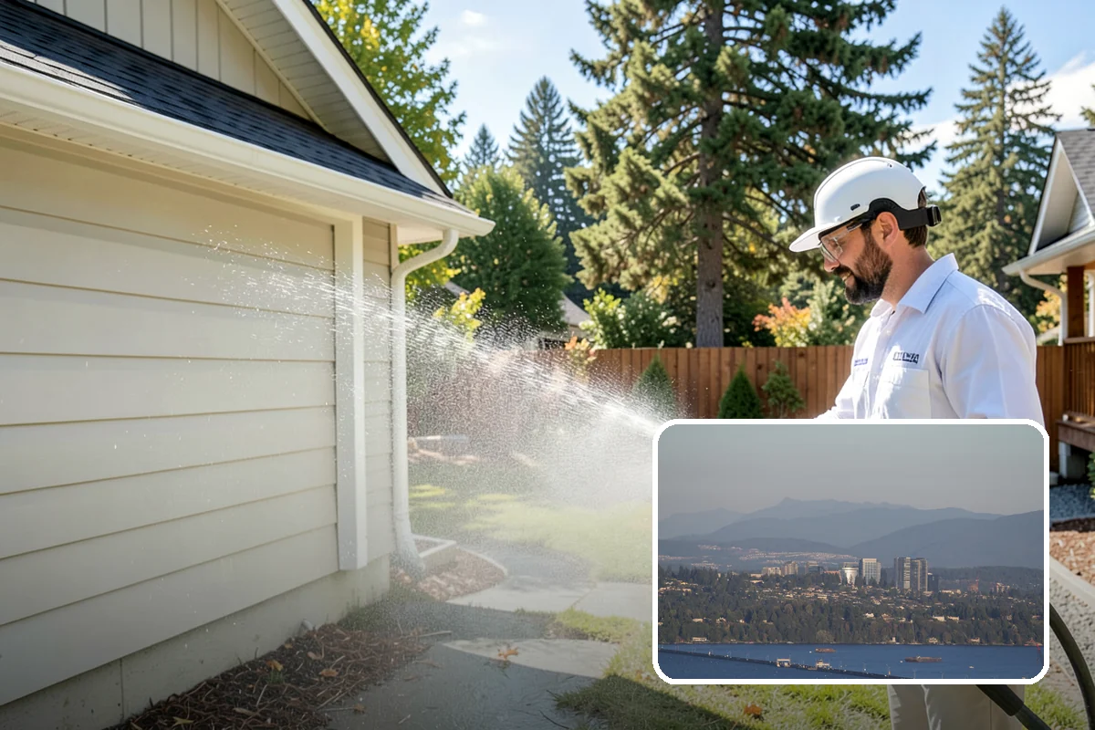 Hot Tub Cleaning in Medina, King County, WA - Removes mildew from vinyl covers and cabinet panels