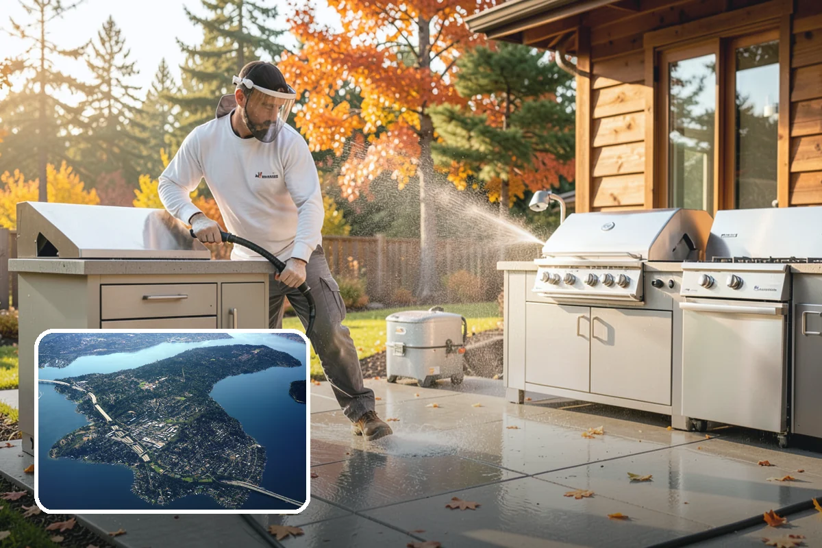 Hot Tub Cleaning in Mercer Island, King County, WA - Removes mildew from vinyl covers and cabinet panels