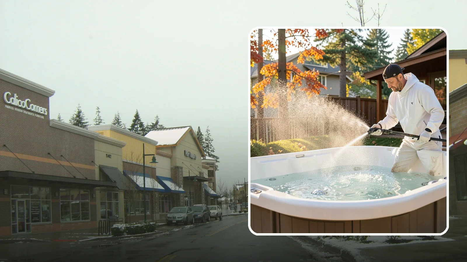 Hot Tub Cleaning in Mill Creek, Snohomish County, WA - We clean hot tub shells, covers, and cabinets so your spa stays inviting instead of growing a waterline of grime and mold.