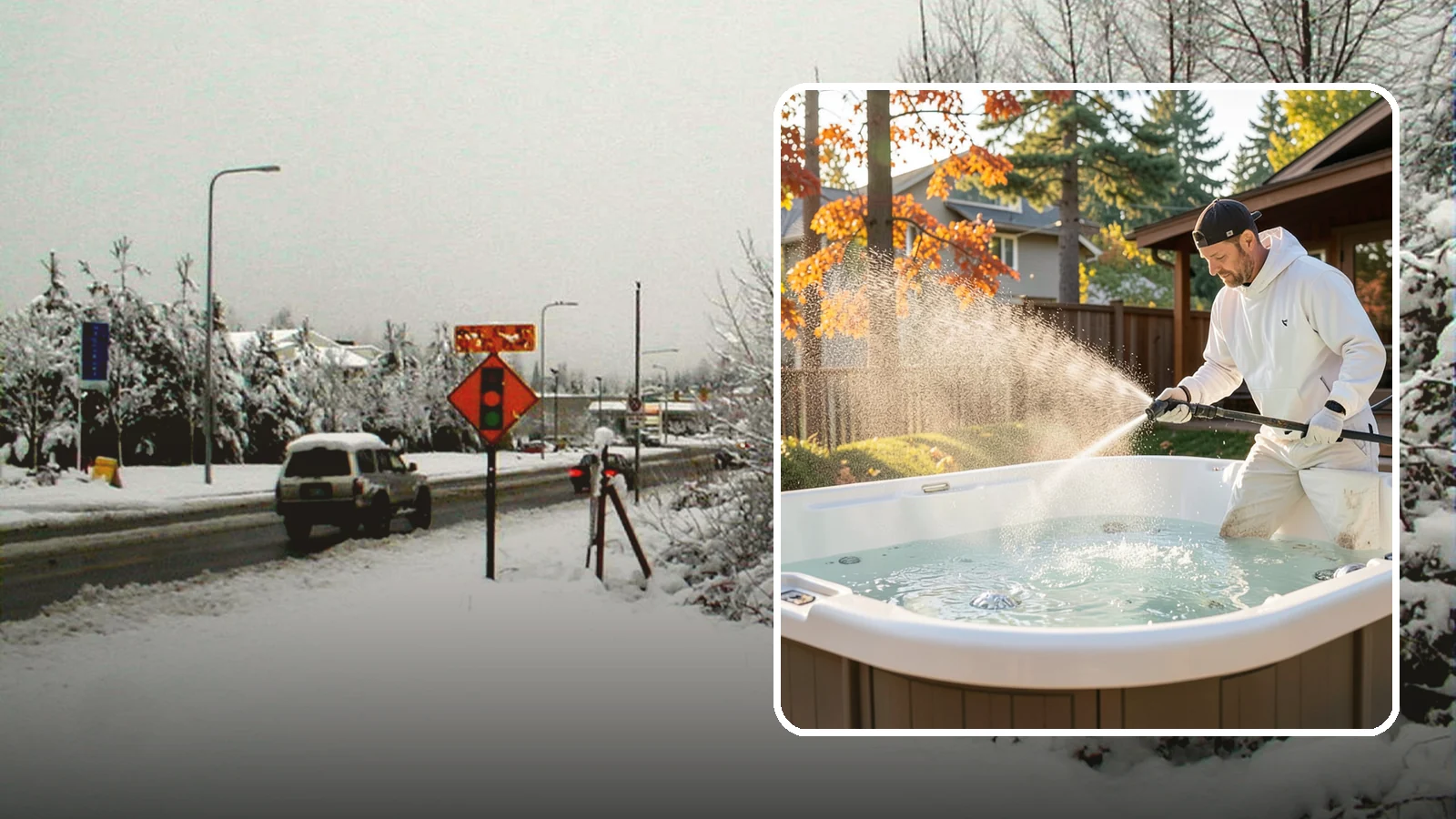 Hot Tub Cleaning in Newcastle, King County, WA - We clean hot tub shells, covers, and cabinets so your spa stays inviting instead of growing a waterline of grime and mold.
