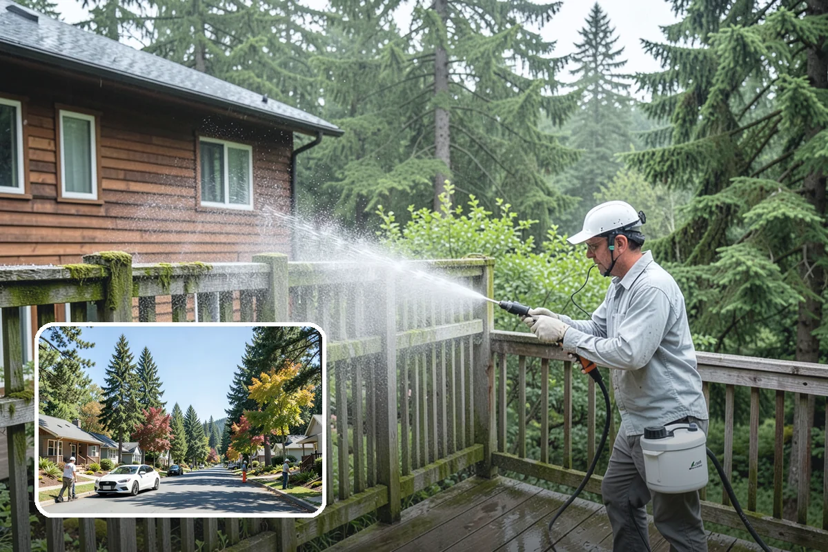 Hot Tub Cleaning in Orting, Pierce County, WA - Removes mildew from vinyl covers and cabinet panels