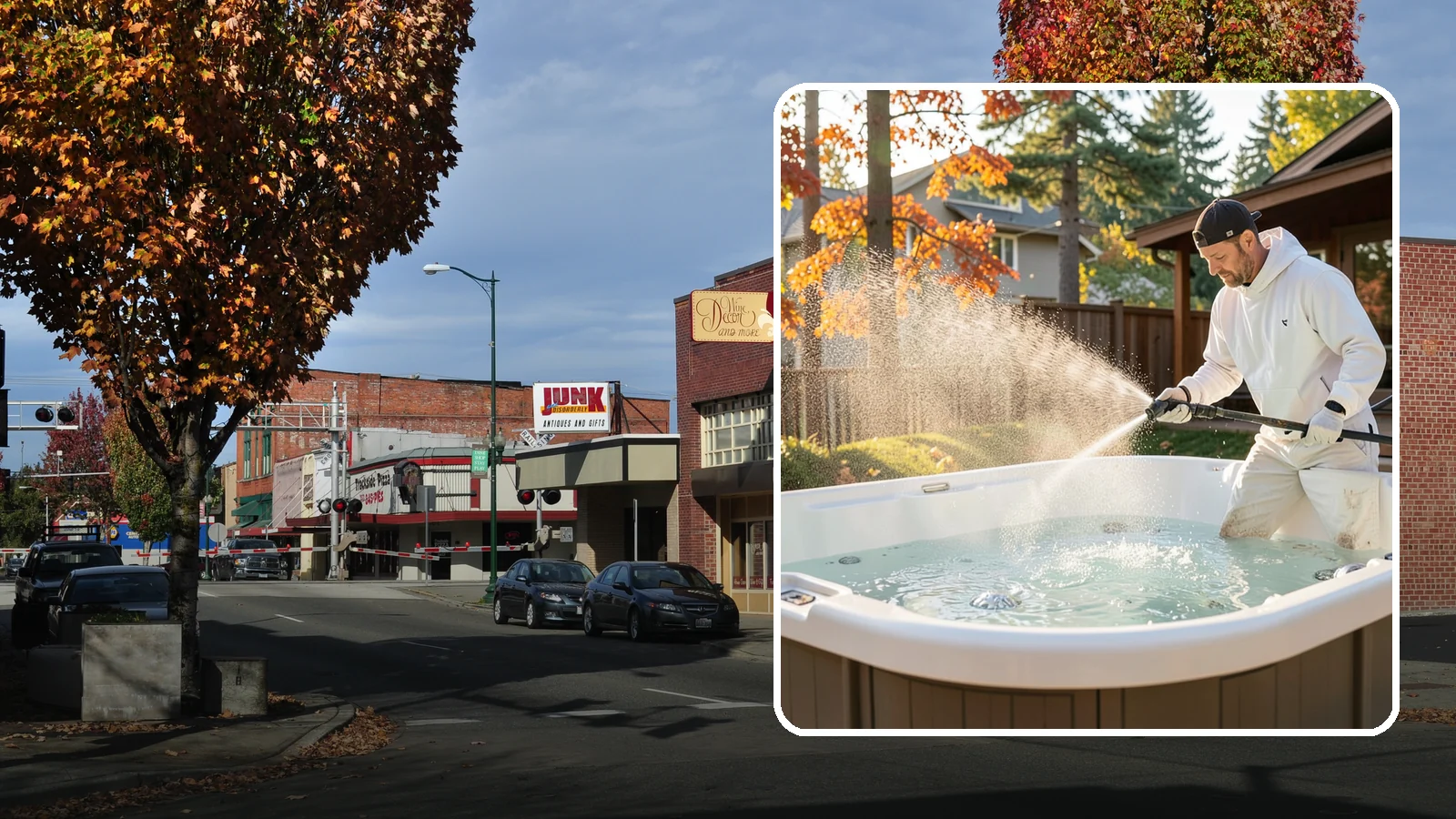 Hot Tub Cleaning in Puyallup, Pierce County, WA - We clean hot tub shells, covers, and cabinets so your spa stays inviting instead of growing a waterline of grime and mold.