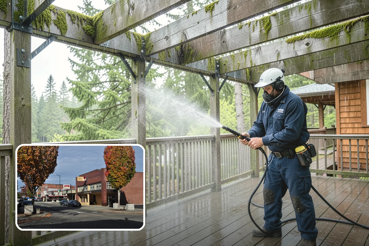 Hot Tub Cleaning in Puyallup, Pierce County, WA - Removes mildew from vinyl covers and cabinet panels