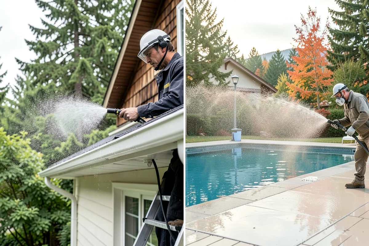Hot Tub Cleaning in Puyallup, Pierce County, WA - Clean and treat the top and underside of the cover