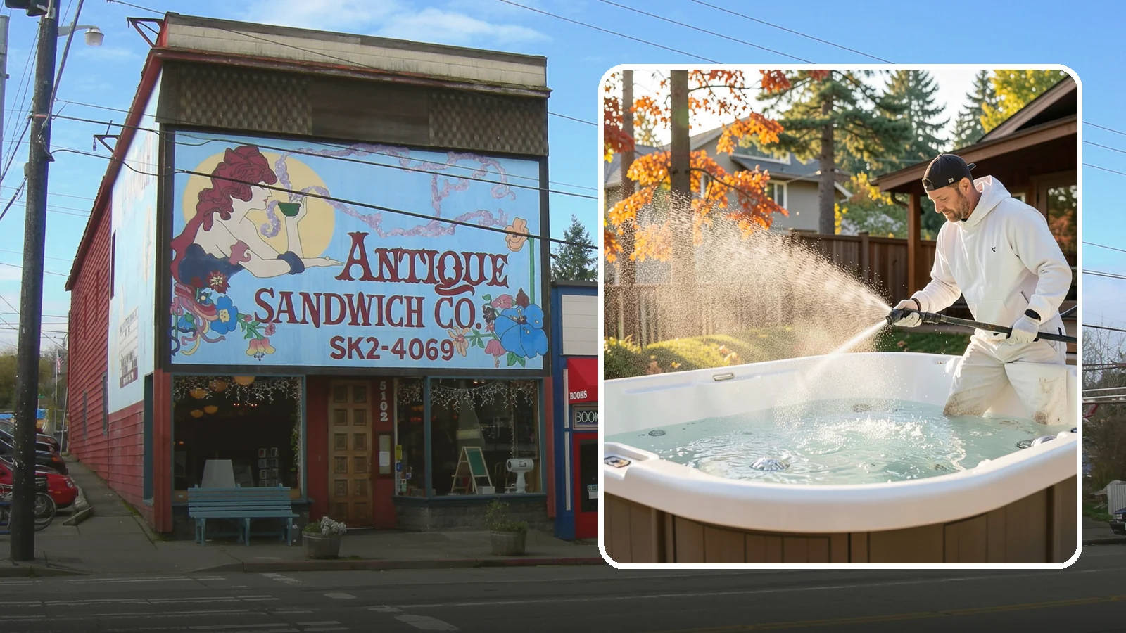 Hot Tub Cleaning in Ruston, Pierce County, WA - We clean hot tub shells, covers, and cabinets so your spa stays inviting instead of growing a waterline of grime and mold.