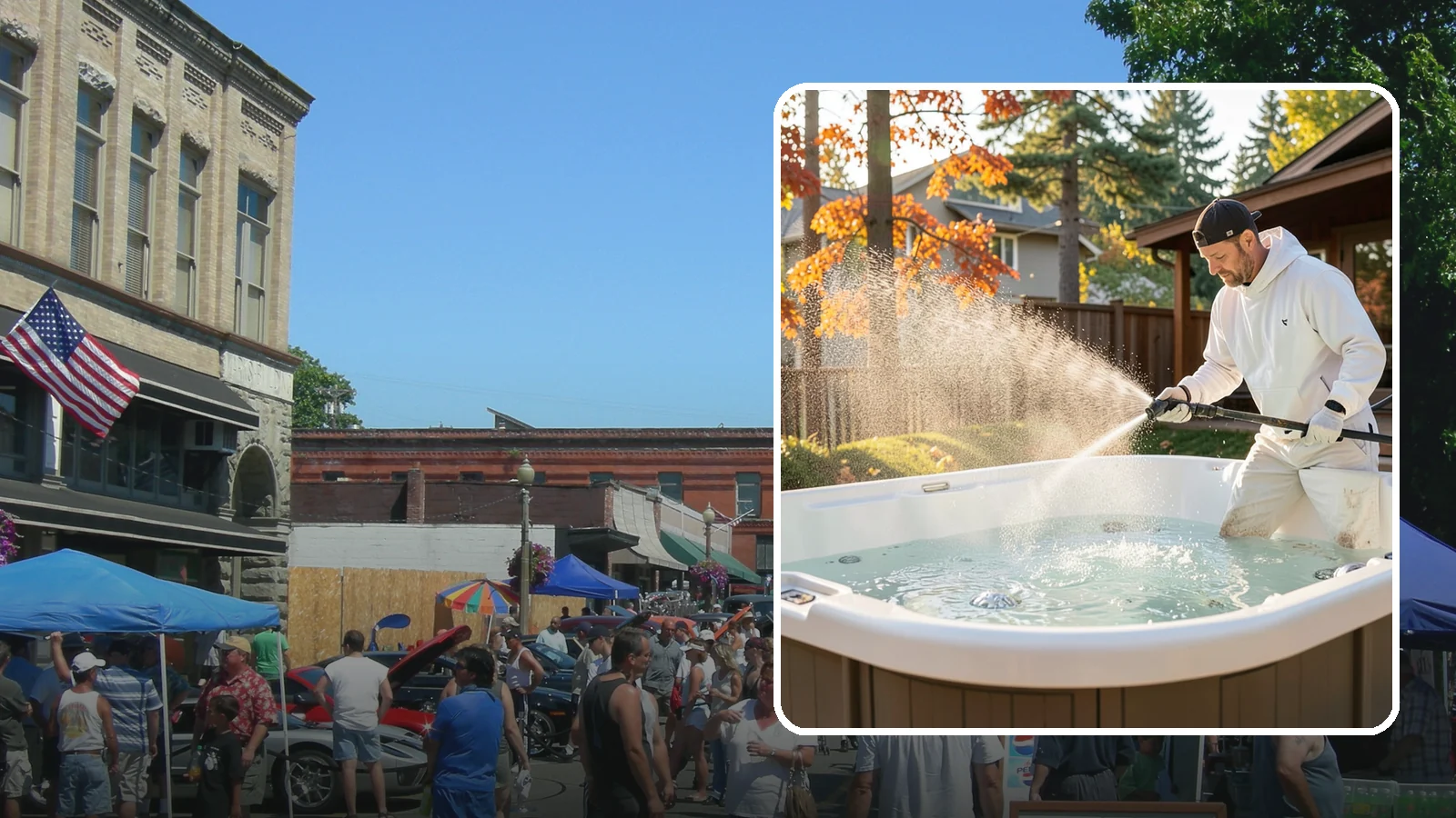Hot Tub Cleaning in Snohomish, Snohomish County, WA - We clean hot tub shells, covers, and cabinets so your spa stays inviting instead of growing a waterline of grime and mold.