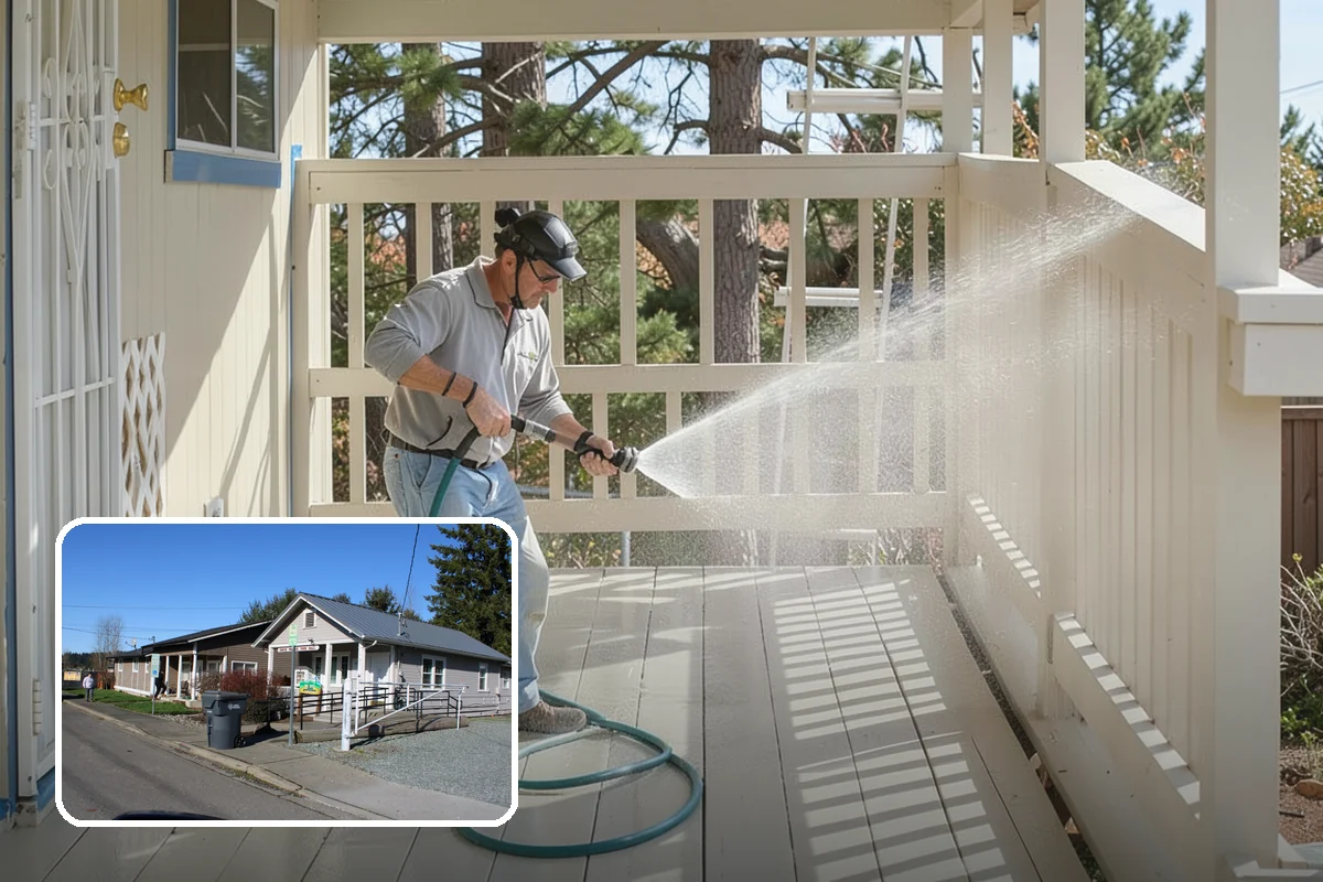 Hot Tub Cleaning in South Prairie, Pierce County, WA - Removes mildew from vinyl covers and cabinet panels