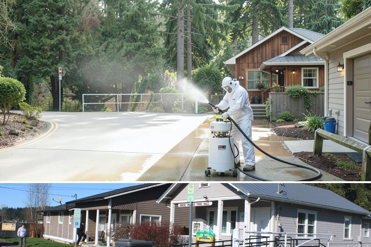 Hot Tub Cleaning in South Prairie, Pierce County, WA - Any time of year works, though a spring cleaning knocks out the mildew that accumulates through the wettest months.