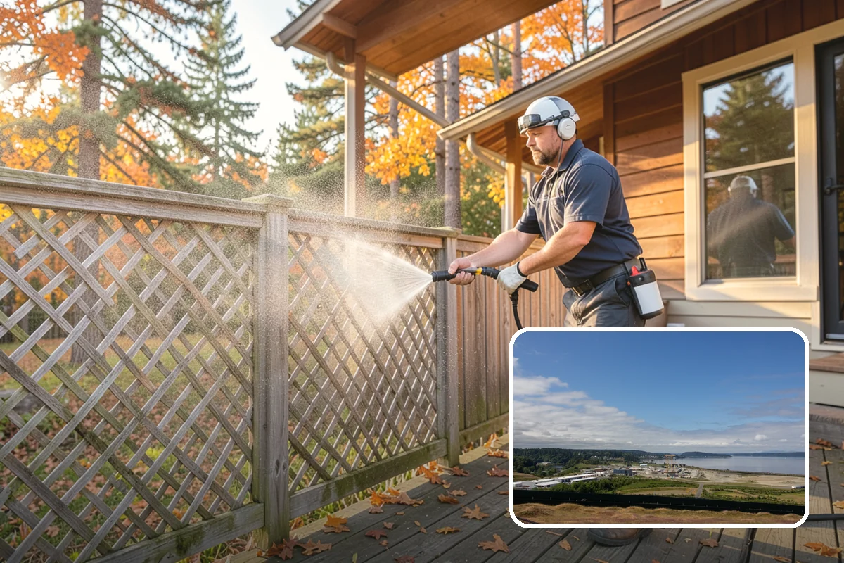 Hot Tub Cleaning in University Place, Pierce County, WA - Removes mildew from vinyl covers and cabinet panels