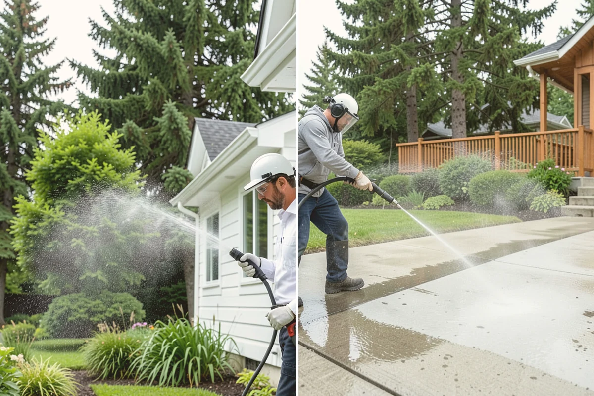 Hot Water Pressure Washing in Algona, King County, WA - Identify the grease, oil, or heavy residue to be removed
