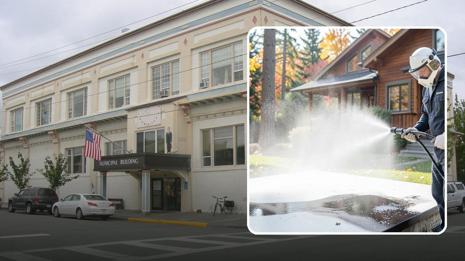Hot Water Pressure Washing in Anacortes, Skagit County, WA - Hot water pressure washing uses heated water to cut through grease, oil, and stubborn grime that cold water cannot lift.