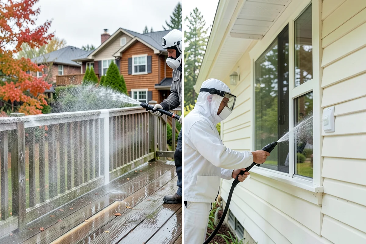 Hot Water Pressure Washing in Arlington, Snohomish County, WA - Identify the grease, oil, or heavy residue to be removed