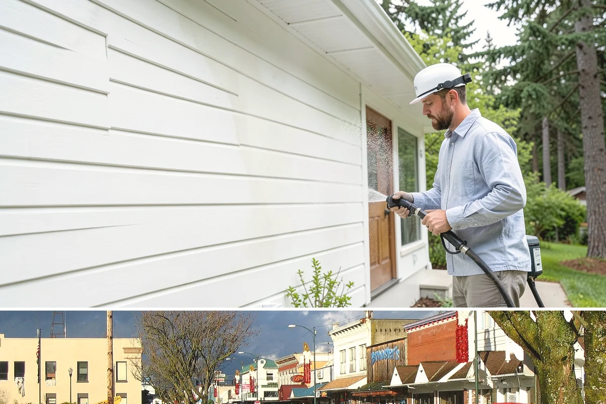 Hot Water Pressure Washing in Arlington, Snohomish County, WA - Available year-round, and particularly useful in cold months when heated water outperforms cold rinsing on stubborn grime.