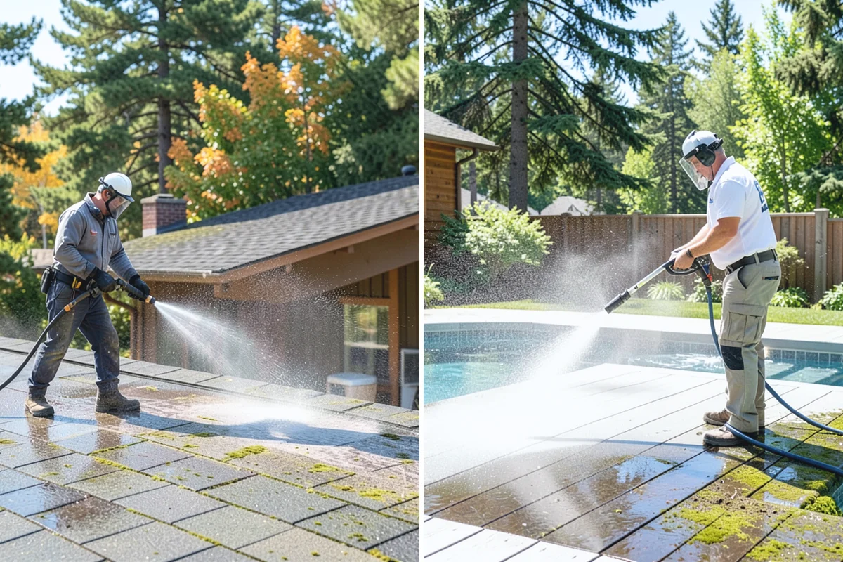 Hot Water Pressure Washing in Auburn, King County, WA - Identify the grease, oil, or heavy residue to be removed