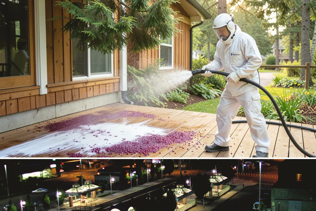 Hot Water Pressure Washing in Auburn, King County, WA - Available year-round, and particularly useful in cold months when heated water outperforms cold rinsing on stubborn grime.