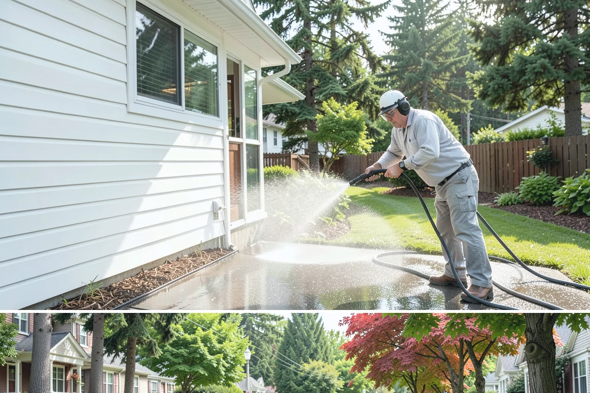 Hot Water Pressure Washing in Beaux Arts Village, King County, WA - Available year-round, and particularly useful in cold months when heated water outperforms cold rinsing on stubborn grime.