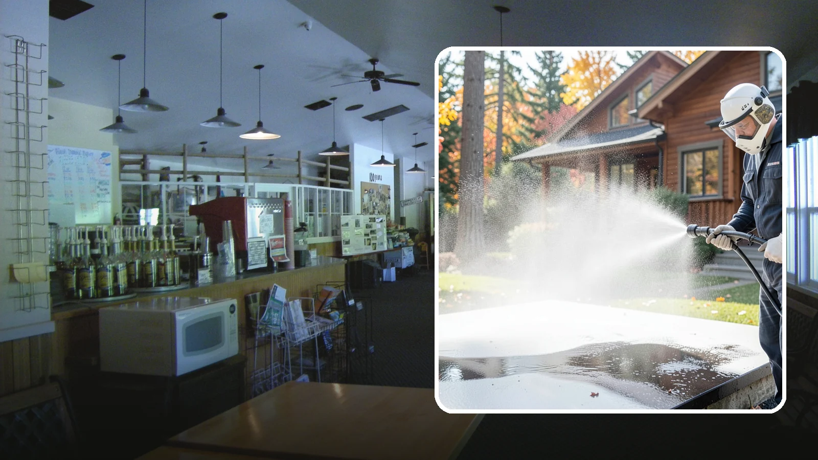 Hot Water Pressure Washing in Black Diamond, King County, WA - Hot water pressure washing uses heated water to cut through grease, oil, and stubborn grime that cold water cannot lift.